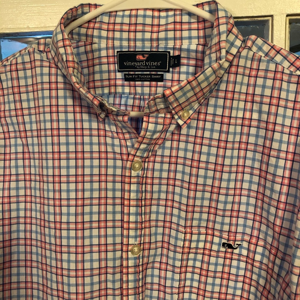 Vineyard Vines Slim Fit Tucker Shirt Mens Large